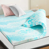 Full Size Gel Memory Foam Mattress Topper – Cooling & Breathable - Himpall